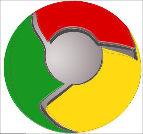 Học thiết kế với mẫu Logo Google Chrome bằng Photoshop 