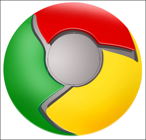 Học thiết kế với mẫu Logo Google Chrome bằng Photoshop 