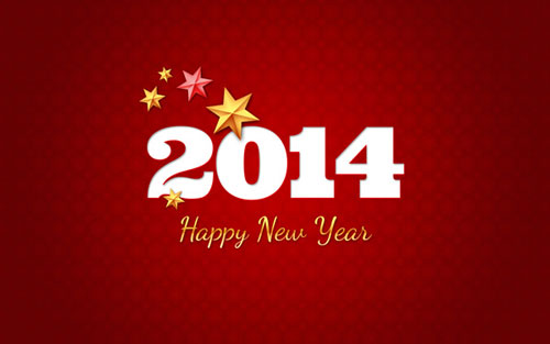 Tạo thiệp chúc mừng năm mới 2014 với Photoshop CS6