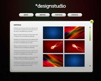 Thiết kế web Studio ấn tượng với photoshop