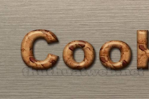 Tạo hiệu ứng chữ cookie trong photoshop