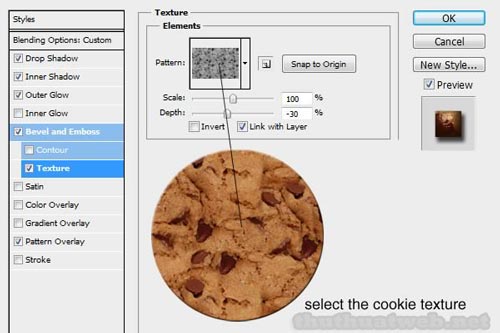 Tạo hiệu ứng chữ cookie trong photoshop